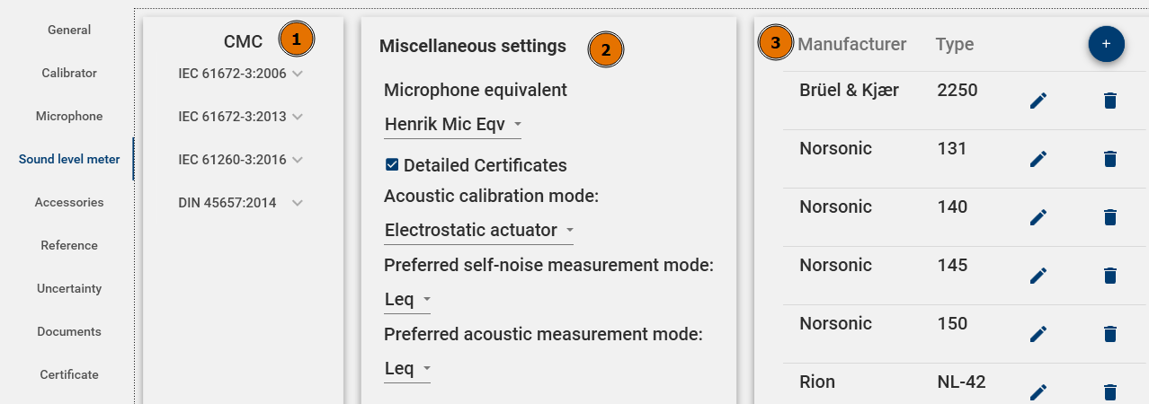 Software > Software Configuration > Sound Level Meter