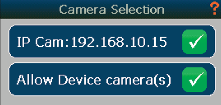 Camera selection